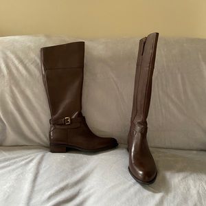 Franco Sarto xford brown leather boots -NWT